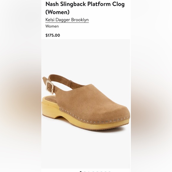 Kelsi Dagger Nash Slingback Platform Clog US Size 9 - Picture 12 of 12